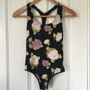 TAVIK ONE-PIECE SWIMSUIT Black Floral Cheeky One-Piece